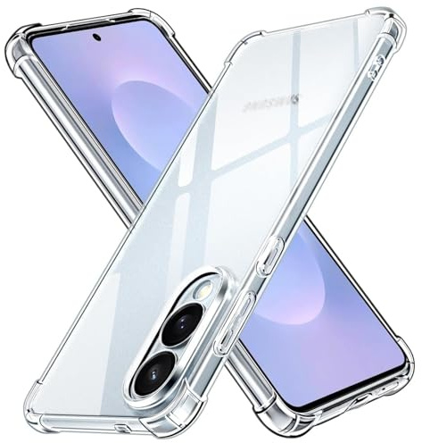 Verco Mobiltelefonfodral för Samsung Galaxy S25 Edge-fodral, anti-shock med extra kantskydd för Samsung Galaxy S25 Edge fodral transparent