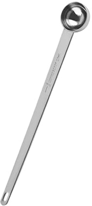 KIXZSAZ Misurino con manico lungo per chicchi di caffè e spezie. Cucchiaio dosatore in acciaio inossidabile indeformabile, durevole e non tossico, 10 ml