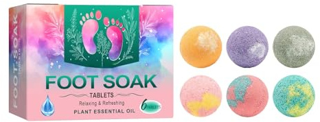 Foot Soak Bath Bombs - Cold Relief, Moisturizing & Odor Removing, Sleep Support