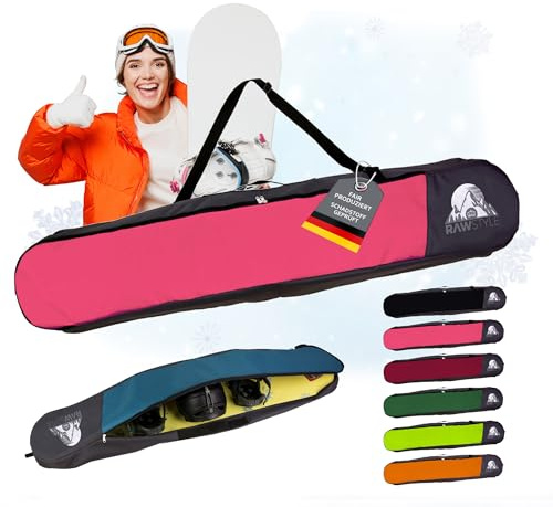 Snowboard Tasche - wasserdichte Snowboardtasche - Snowboard Rucksack mit stabilem Reißverschluss - Boardbag für Board, Helm & Schuhe - Hauptfach mit separaten Bereichen (pink 170)