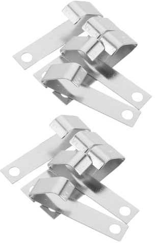 Ipetboom 10pcs 9v Aa Battery Connector Spring Plates Silver Battery Terminal Springs for Remote Control Negative to Positive Contact Adapter