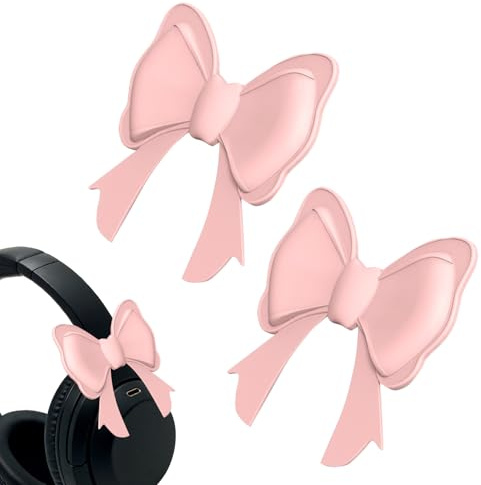 Accesorios De Fijación para Auriculares - 1 Par De Clips Estéticos Lindos | Decoración De Casco con De Silicona para, Niñas Y Adolescentes, Decoración De Casco para Trabajo Escolar E