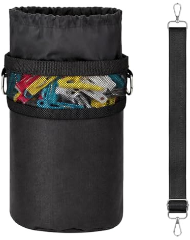 KxrTpx Peg Bag for Washing Line, Organiser for Clothes Pegs and Garden Tools, Hanging Storage Solution for Laundry and Outdoor Activities, Dimensions 28.5 by 15 cm