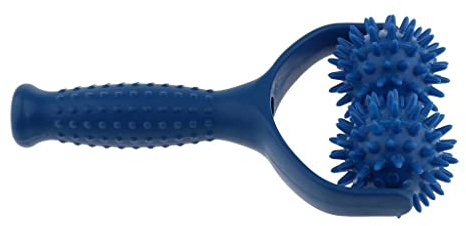 Massage-Roller mit Griff punkt Massageball Roller Massagebälle mit Noppen. in verschiedenen Farben, Blau