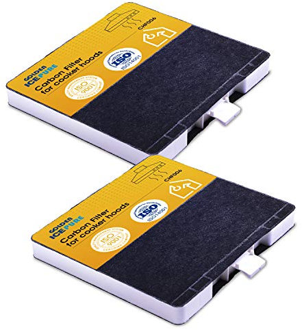 GOLDEN ICEPURE Activated Carbon Filter Cooker Hoods Compatible with Siemens LZ53251, Bosch DHZ5325, Neff Z5101X1, VVZ52V40, 2 Pieces