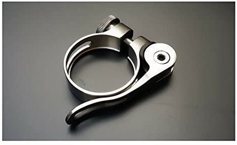 BANGHA Fahrrad Sattelklemme Bergstraße Fahrrad Fahrrad Quick Release Sattelstütze Klemmhalter Clip 31.8/34,9 mm SattelstüTzenklemme (Color : BK 31.8mm)