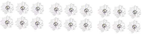 IMIKEYA 3 Stück 1 20 Stück Haar zubehör Haarschmuck Chiffonblumen basteln Schleife Satin-Stirnbänder Stirnband Tuch blühen DIY Kleidung die Blumen Strass Dekorationen