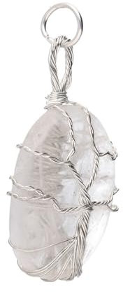 ROCKING GIFTS Anhänger Quarz Baum des Lebens - elegantes Design mit Quarz-Röden