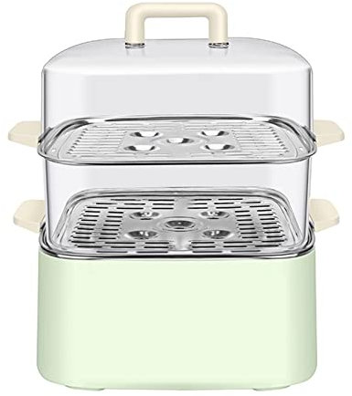ANSNOW Ollas de Cocina, Vaporera Eléctrica para Guisos, Vaporera Eléctrica de un Cuerpo, Caja de Vapor para el Hogar, Olla Multifuncional Pequeña de Tres Capas