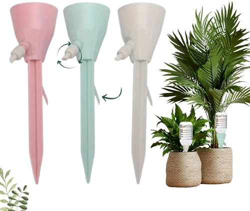 LiveLaif®- 3 pcs Riego por Goteo para Macetas | Kit Riego por Goteo Automatico |Regar Plantas Vacaciones | Riego Automatico Macetas | Portatil-Regulable | Goteros para Riego