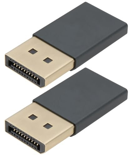 EMSea 2 Pièces DispalyPort émulateur D'affichage Fantôme sans Tête 4K DP Charge Factice Adaptée sans Tête 1080 60Hz-3840x2160 17Hz pour Ordinateurs en Rack sans Moniteurs