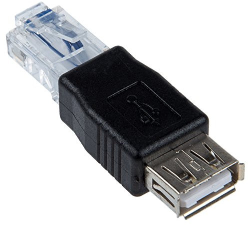 Zyeatary Adaptador de USB A Hembra a Conector Ethernet RJ45 Macho