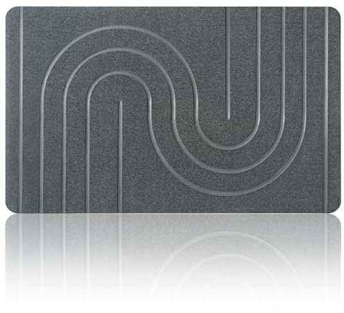 NAYAHOSE Large Stone Bath Mat 80x50cm, Super Absorbent 2024 New Diatomaceous Earth Shower Mat, Non-Slip Quick Drying Bathroom Mat, Shower Mat for Bathroom Floor