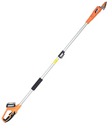 Tragbar Baumschere Astschere Akku Gartenschere mit ergonomischer Griff, Maximale Reichweite bis 1.25m, geringes Gewicht