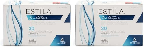 Estila Toallitas oftálmicas - Loción limpiadora para la higiene de párpados, pestañas y borde palpebral - Toallitas desmaquillantes con Aloe vera y Hamamelis - 30 toallitas estériles unidosis
