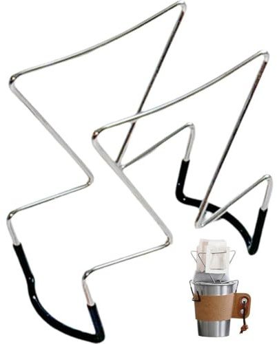 Lpitoy Hanging Ear Drip Coffee Bag Stand Portable Coffee Filter Holder Hanging Ear Drip Holder, Portable Holder for Coffee Filter Paper Bags, Easy Pour over