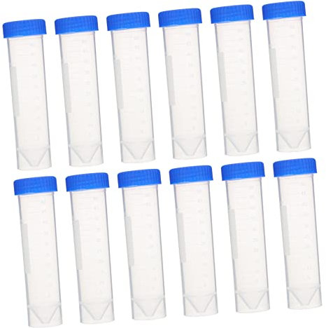 Gatuida Tubes De Laboratoire Coniques En Plastique Avec Couvercle 50 Pièces Pour Expériences De Précision Et Stockage