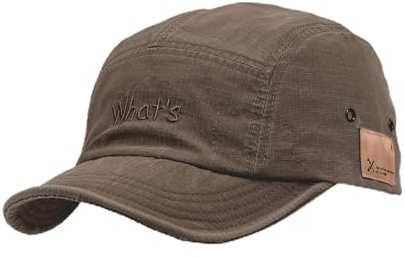 YAMEE Baseballkeps dam bomull kort takfot, keps dam sommar solskydd, baseball herr justerbar, skärmmössa dam andningsbart mode, solhatt dam lätt, hatt dam utomhusaktiviteter, kaffe, one size