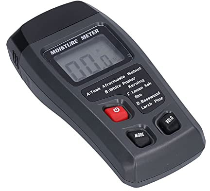 FTVOGUE Compteur d'humidité en Bois, écran LCD Dispose Hygromètre Numérique pour Bois de Chauffage, Matériaux de Construction, Détecteur, Arrêt Automatique, Haute Précision
