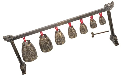 Abaodam Chinesisches Vintage Stil aus Zinklegierung Glockeninstrument Antikes mit Klaren Melodischen Klängen und für Büro oder Wohnraumdekoration
