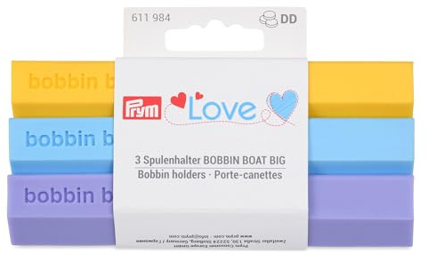 Prym Love 611984 Spulenhalter Jumbo BOBBIN BOAT, 3 Stück
