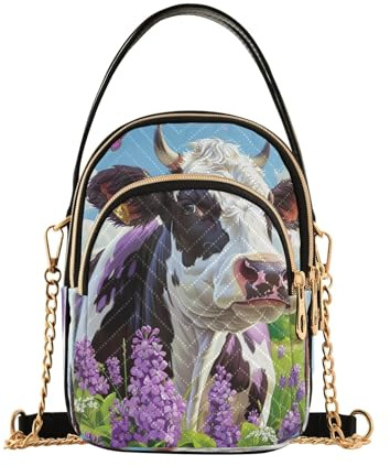 RPLIFE Sac à main matelassé à pois noirs avec sangle de chaîne, sac à bandoulière pour femme, petit sac à main pour voyage et utilisation quotidienne