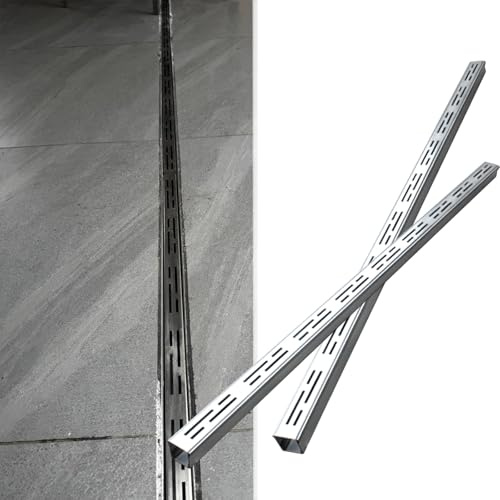 Kit di scarico lineare per doccia, design sottile a canali, per giardino, vialetto, cortile, drenaggio