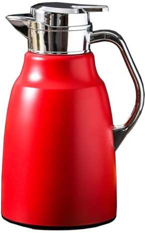 Jarra de café aislada, aspiradora térmica de doble pared de acero inoxidable, dispensador de bebidas a prueba de fugas para viajes, oficina, fiesta, camping, 1.8L/60 onzas