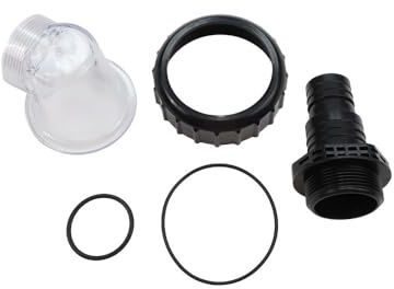 Wlinfetity Conjunto de tapa de prefiltro transparente para bombas de circulación de piscina SPS25, SPS50, SPS75 y SPS100