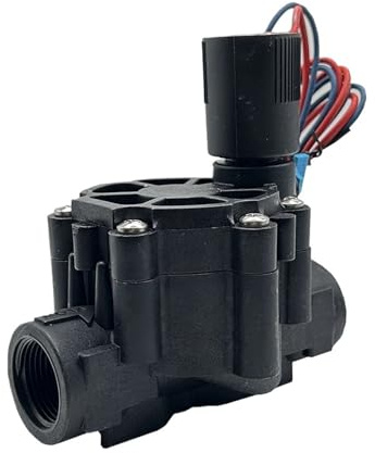 RGKYFUKL 1/2 tum 3/8 tum 3/4 tum 1,00 tum normalt stängd magnetventil vatten 220 V 12 V 24 V nylonventil för gård trädgård landskap bevattning (1/2 tum, 110 V)