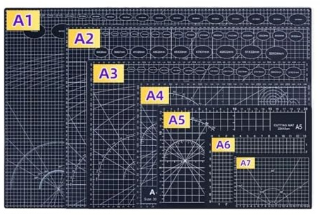 tapis de découpe Planches à découper Tapis de découpe multifonction A2/A3/A4/A5, double face, auto-réparateur, for bricolage, artisanat, gravure, grand format(A1)