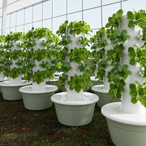 36-Tour Hydroponique, Tour De Jardin Verticale avec Pompe Auto-arrosante, Nécessite Seulement 0,28 M², pour Fermes Spécialisées, Restaurants Tendance, Serres D'entrepôt 5th Floor