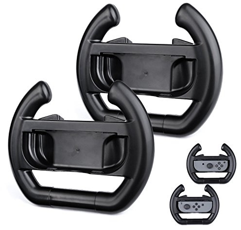 Redlution Joy-Con Wheel for Nintendo Switch, Pack of 2 Joy-con Wheel Handle Steering Wheel Grips for Nintendo Switch