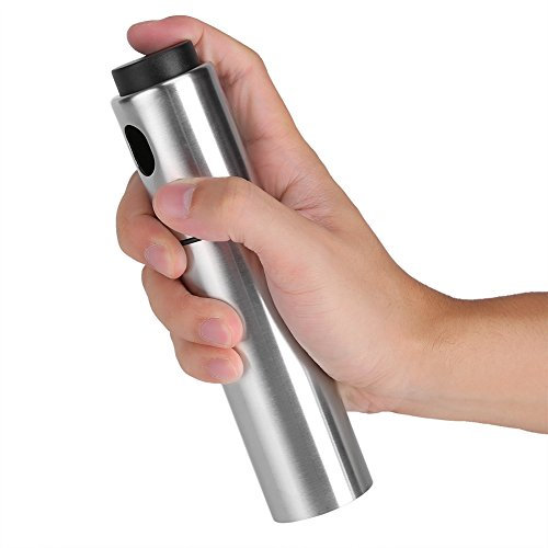 Yosoo Oil Mister Spray Bottiglia in Acciaio Inox Olio d' Oliva Dispenser Bottiglia Olio spruzzatore può Barattolo da Barbecue attrezzo per Pasta, Insalata, Padella