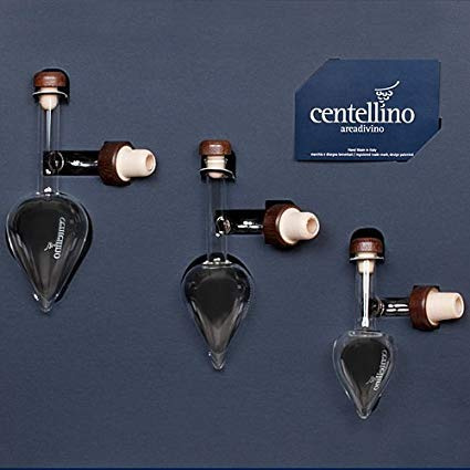 Centellino decanter tre pezzi Set C300 A 100 ml per vino rosso, 60 ml per Raisin vino, e 35 ml per brandy