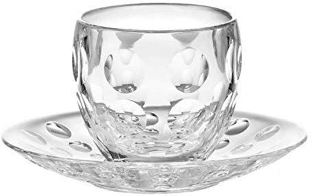 Venice 6534454, guzzini - Tazzina da caffè da 110 ml con piattino, designer Pio & Tito Toso.