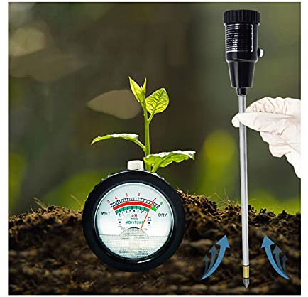 ZXNQ 2 in 1 Tester del Suolo PH, Misuratore di umidità del Terreno, per Garden Farm Lawn Indoor Outdoor Plant Care - Nessuna Batteria necessaria