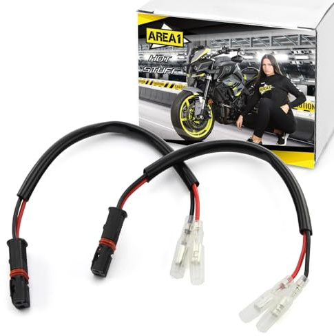 2x Blinker Adapterkabel kompatibel mit BMW R nineT M1000R M1000XR S1000R S1000XR F800R R1250GS R1300GS R1200R R1250R R1150GS G310GS G310R G650GS F650GS F700GS F750GS F800GS F 850GS F900XR F900GS F900R