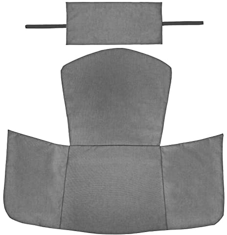 Ferocity Hängesessel Kissenbezug, Polsterbezug, Überzug für Polyrattan/Rattan Kissen Hängeschaukel, Hängekorb, Schaukel Korb, Rückenkissenbezug in der Farbe Flachs [114]