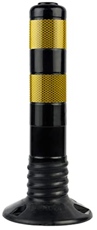 Lüft Softpoller Absperrpfosten Kunststoffpoller flex. Poller Leitpfosten Schwarz 45cm