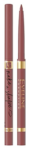 Eveline Cosmetics Make A Shape Automatischer Lippenkonturenstift - Hochpigmentiert, Langanhaltend, 6 Klassische Farben - Kein Anspitzer Erforderlich