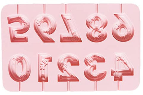 Moules à gâteau en silicone en forme de chiffre – Moule à bougie en forme de chiffre « Happy Birthday » moules en silicone pour la fabrication de biscuits, de savon, de bougies, de gâteaux Modgal