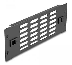 DeLOCK 66986 - Panel para Armario de Red de 10 con Ranuras de ventilación sin Herramientas 2 U Negro