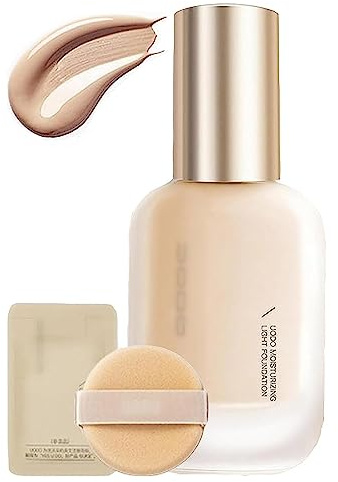 UO-DO Base líquida, hidratante ligera, mate, duradera, hidratante, resistente al agua y ligera para todos los tipos de piel (control de aceite, C01 natural)