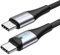 BLACKSYNCZE Cavo USB C USB C 100W, 2M Cavo USB Type-C PD 20V/5A Ricarica Rapida Nylon Cavo Type C per iPhone 15/15 Pro/15 Pro Max, Macbook Air, Pad Pro/Air, Samsung Galaxy S24/S23, Google Pixel 7