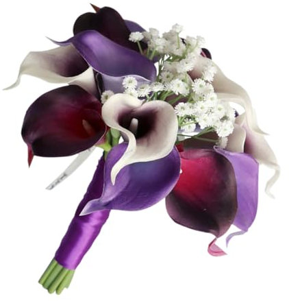 PRETYZOOM Calla-lilien-hochzeitsstrauß Pinselablage Kunstpflanzen Für Den Tisch Brautsträuße Künstlicher Blumenstrauß Fälschung Hochzeitsdekoration Gefälschte Pflanze Zubehör Büro Anlage Pu