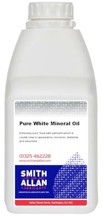 Pure White Mineral Oil Pharmaceutical Grade Carrier Oil Food Safe Chopping Board (500ml)