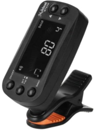 rockible Guitar Tuner Acoustics Calibration Tuner, High Sensitivity Rotatable Metronome Digital Electronic Tuner for Mandolin Violin