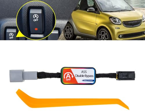 NSLUMO 1x Desactivador/Eliminador de Auto Start Stop para 2014-2019 Smart 453 Fortwo C453 A453 y Forfour W453 – Dispositivo Cancelador del Sistema de Parada y Arranque del Motor | Forfour W453 2014-2019, desactivador del motor Start-Stop Device, plug-and-play módulo de memoria, 1x