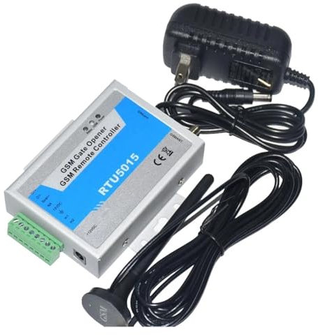 Badodo GSM Apri del Cancello GSM Interruttore A Distanza RTU5015 Garage Altalena Scorrevole Apri del Cancello Interruttore di Controllo Remoto di Accesso Apri Della Porta,Sicurezza Affidabile(No adap